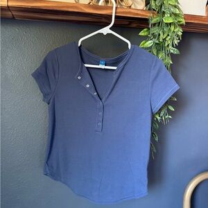 Old Navy Snap Henley Short Sleeve Shirt